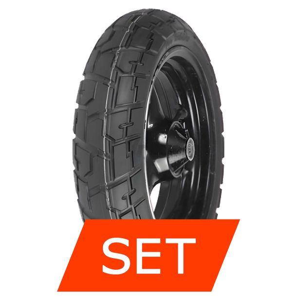 Vee Rubber VRM 133 Reifenset | 130/90-10 70J TL + 130/90-10 70J TL