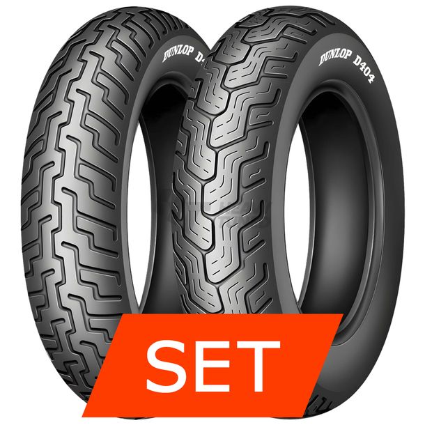 Dunlop D404 G Reifenset | 130/90-16 67H TT + 150/80-16 71H TT