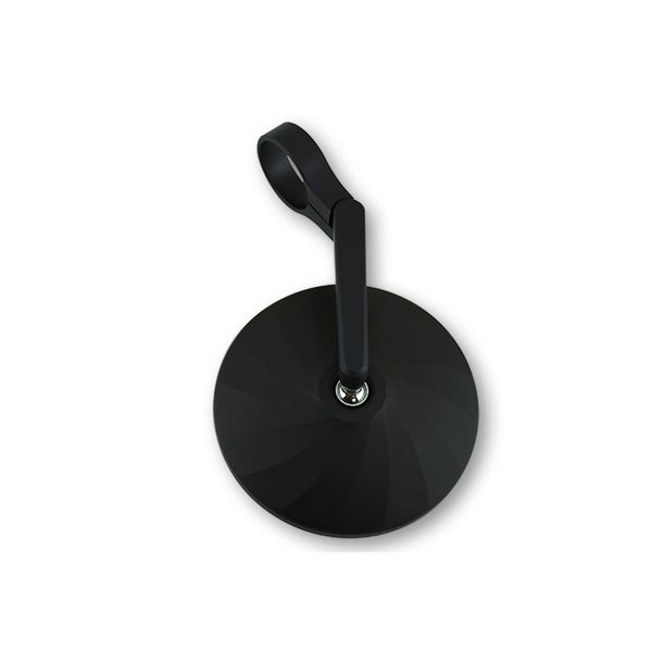 Handlebar End Mirror Highsider smart Ponza Mirror with approval black 1 inch and 7/8 inch, 1 piece