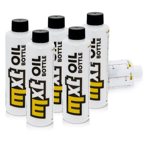 Juego de vasos medidores de aceite MXT, vasos medidores para mezclas 2 tiempos 250ml, 5 unidades para ciclomotores / cortacéspedes / motosierras / Vespa / motocicletas / Simson / ciclomotores