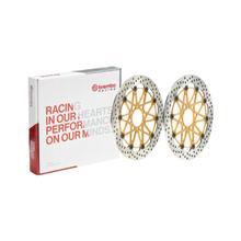 Tarcza hamulcowa Brembo Supersport 208973725 z homologacją, pływające przód 320x5,5mm 2 sztuki dla Aprilia Mana GT ABS NA Pegaso Trail RSV Tuono R SL Falco SMV Dorsoduro rok 1998 - 2025