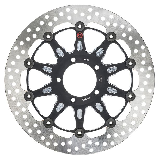 Brake disc Brembo Groove 208B47011 with approval, floating front 330x5,5mm 2 pieces for Ducati S Evo Panigale Monster ABS V2 S2R 749 - 1100 ccm Year 2003 - 2024