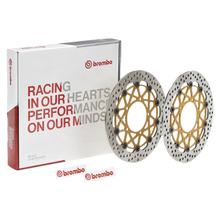 Remschijf Brembo Supersport 208973744, zwevend 320x5,5mm 2 stuks voor Kawasaki ZX-7 R RR ZX-9R Ninja 750 / 900 ccm bouwjaar 1996 - 2003