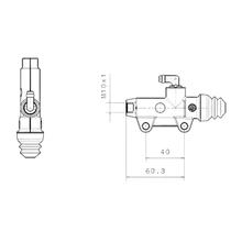 Hauptbremszylinder PS13/C Brembo 910A90390 hinten Ø 13 mm