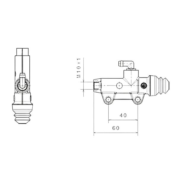 Hauptbremszylinder PS11/C Brembo 910477601 titanfinish hinten Ø 11 mm