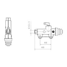 Hauptbremszylinder PS11/C Brembo 910477601 titanfinish hinten Ø 11 mm