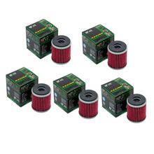 Hiflo 5x Motocross Ölfilter HF fuer für Yamaha WRF YZF 250 450 2009-2021