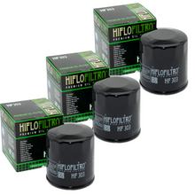Hiflo 3x Ölfilter für Honda CB CBR Yamaha FZR XJ Kawasaki ER6 KLE Polaris HF303