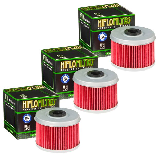 Hiflo 3x Ölfilter HF113 Honda VT125 Shadow Varadero NX650 Dominator XL250R XL350