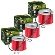 Hiflo 3x Ölfilter für Kawasaki EL GPZ Z GTR ZR ZRX Yamaha XJR FJR Honda CB HF401