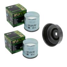 Hiflo 2x Ölfilter HF163 + Ölfilterschlüssel fuer für BMW R1100/R1150