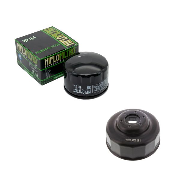 Hiflo Ölfilter HF164 + Ölfiltersleutel BMW R1200GS