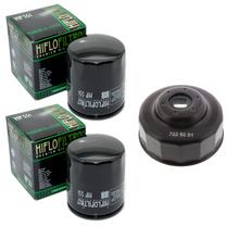 Hiflo 2x Ölfilter HF551 + Ölfilterschlüssel fuer für Moto Guzzi