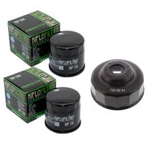 Hiflo 2x Oliefilter HF138 + Oliefiltersleutel Suzuki GSF 1200 S Bandit