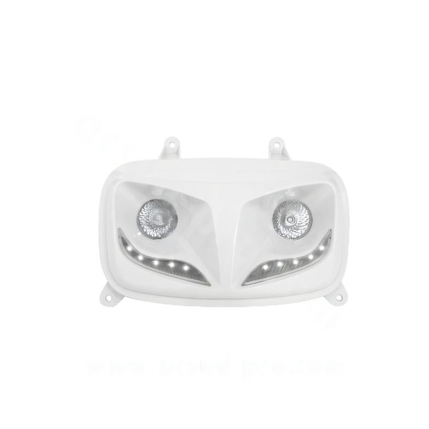 Koplamp TNT Koplampmasker Halogeen met LED-strip voor MBK Booster, Yamaha BWS 50 ccm