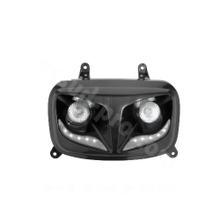 Scheinwerfer TNT Scheinwerfermaske Halogen mit LED-Leiste für MBK Booster, Yamaha BWS 50 ccm