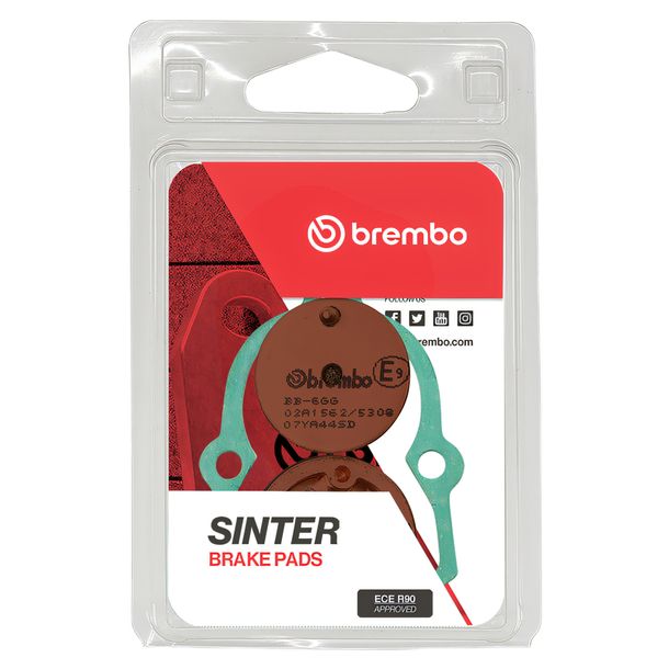 Remblokken Brembo 07YA44SD gesinterd metaal met goedkeuring
