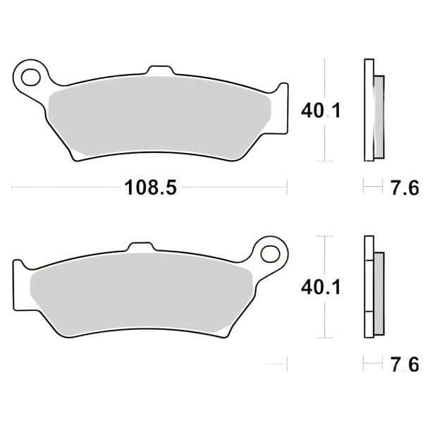 Bremsbeläge Brembo 07BB43SP Sinter-Metall mit Zulassung