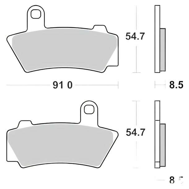 Bremsbeläge Brembo 07BB41SP Sinter-Metall mit Zulassung