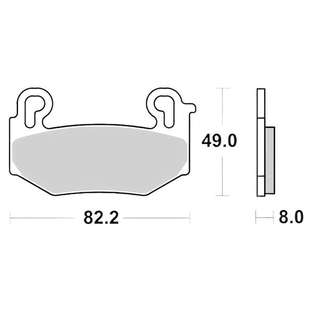 Bremsbeläge Brembo 07BB42LA Sinter-Metall mit Zulassung