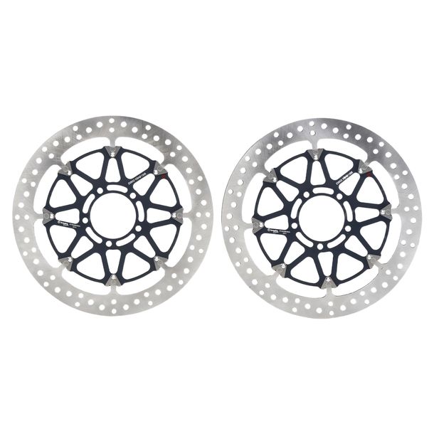 Disque de frein Brembo T-Drive 208A98536 flottant avec homologation 2 pièces pour Ducati Multistrada S ABS Hyperstrada Hypermotard SP Supersport X-Diavel Diavel Année 2009 - 2024