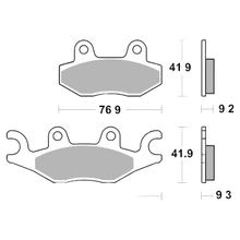 Pastiglie dei freni Brembo 07095XS metallo sinterizzato anteriore & posteriore con omologazione