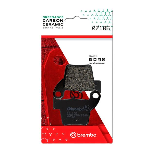 Bremsbeläge Brembo 07106 Carbon Ceramic mit Zulassung