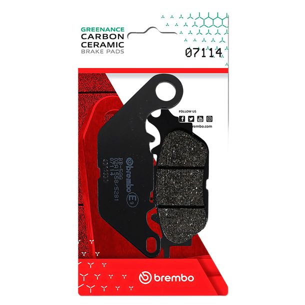 Bremsbeläge Brembo 07114 Carbon Ceramic mit Zulassung