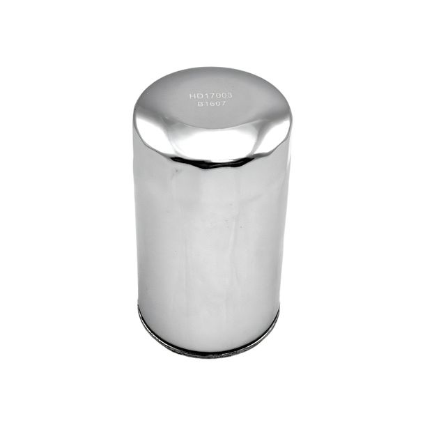 Filtre à huile MIW cartouche filtrante 76mm chrome, 63813-90 pour Harley Davidson FXD Dyna Super Glide FXDB 80 Sturgis FXDB-S Daytona FXDL Low Rider FXDS-CON Convertible Année 1980 - 1999