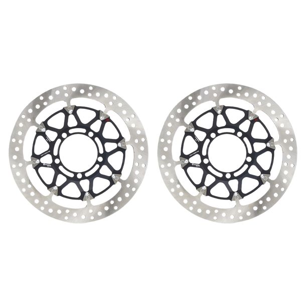 Disque de frein Brembo T-Drive 208A98530 flottant avec homologation 2 pièces pour Triumph Daytona R Street Triple 675 ccm Année 2009 - 2012