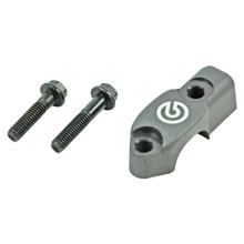 Morsetto manubrio Brembo 110A26380 nero con supporto specchietto M8x1,25 filettatura sinistra per comandi RCS