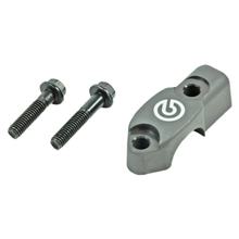 Lenkerklemme Brembo 110A26381 schwarz mit Spiegelaufnahme M8x1,25 Rechtsgewinde für RCS Armaturen