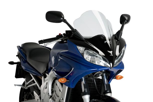 Windschild Puig Racing-Scheibe mit ABE für Yamaha FZ6 Fazer Bj. 2004 - 2008