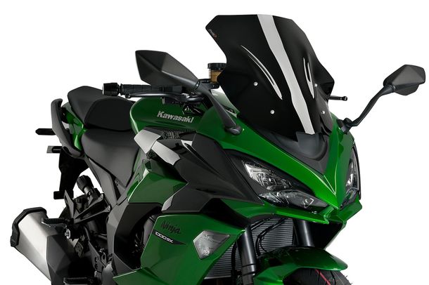 Windschild Puig Racing-Scheibe 480 x 420 mm mit ABE für Kawasaki Z1000SX, Z1000SX Tourer, Ninja 1000 SX, Ninja 1100 SX Bj. 2011 - 2026