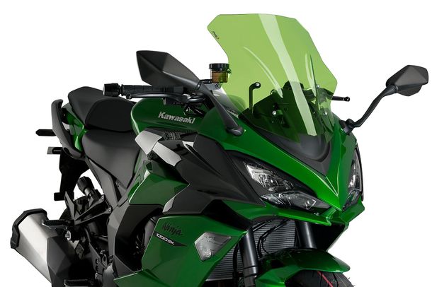 Windschild Puig Racing-Scheibe 480 x 420 mm mit ABE für Kawasaki Z1000SX, Z1000SX Tourer, Ninja 1000 SX, Ninja 1100 SX Bj. 2011 - 2026