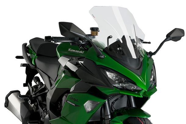 Windschild Puig Racing-Scheibe 480 x 420 mm mit ABE für Kawasaki Z1000SX, Z1000SX Tourer, Ninja 1000 SX, Ninja 1100 SX Bj. 2011 - 2026