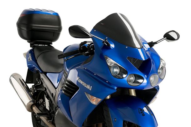 Windschild Puig Racing-Scheibe mit ABE für Kawasaki ZZR1400 (Bj. 2006 - 2020)