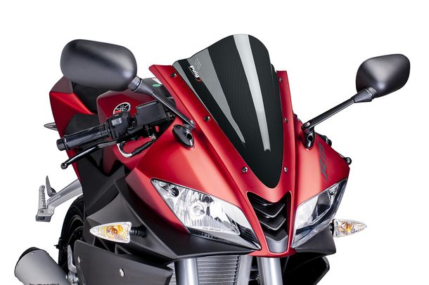 Windschild Puig Racing-Scheibe mit ABE für Yamaha YZF-R125 Bj. 2008 - 2018