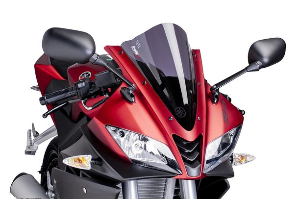 Windschild Puig Racing-Scheibe mit ABE für Yamaha YZF-R125 Bj. 2008 - 2018