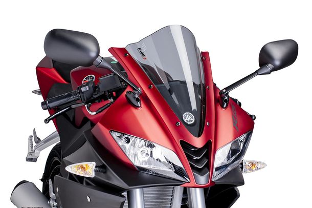 Windschild Puig Racing-Scheibe mit ABE für Yamaha YZF-R125 Bj. 2008 - 2018