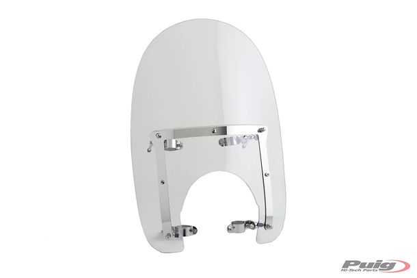Windschild Puig America I mit ABE für Yamaha Vmax, Suzuki GN250, Kawasaki Eliminator 125, Harley Davidson Sportster 883 Superlow XL883L, Honda CMX 500 Rebel, Daelim VS 125 Evolution, Kymco Zing 125