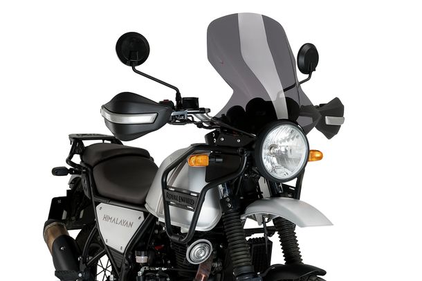 Windschild Puig Touringscheibe 440 x 415 mm mit ABE für Royal Enfield Himalayan 410 Bj. 2021 - 2023