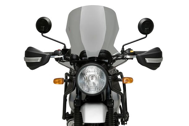 Windschild Puig Touringscheibe 440 x 415 mm mit ABE für Royal Enfield Himalayan 410 Bj. 2021 - 2023