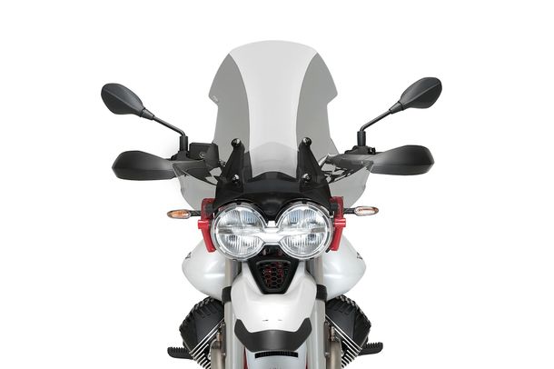 Windschild Puig Touringscheibe 580 x 560 mm mit ABE für Moto Guzzi V85TT Travel, V85TT 850, V85 Evocative Graphics Bj. 2019 - 2023