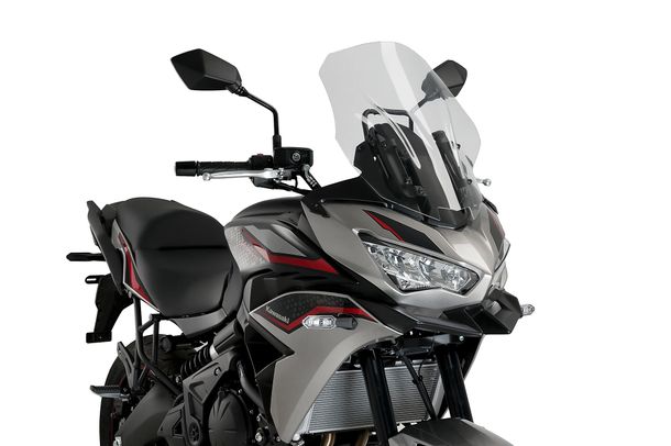 Windschild Puig Touringscheibe 475 x 400 mm mit ABE für Kawasaki Versys 650 Bj. 2022 - 2026