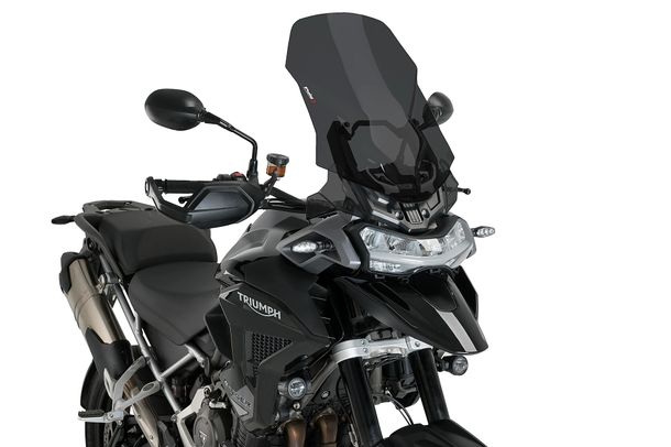 Windschild Puig Touringscheibe 530 x 395 mm mit ABE für Triumph TIGER 1200 GT, TIGER 1200 GT PRO, TIGER 1200 GT EXPLORER, u.a. (Bj. 2022 - 2025)
