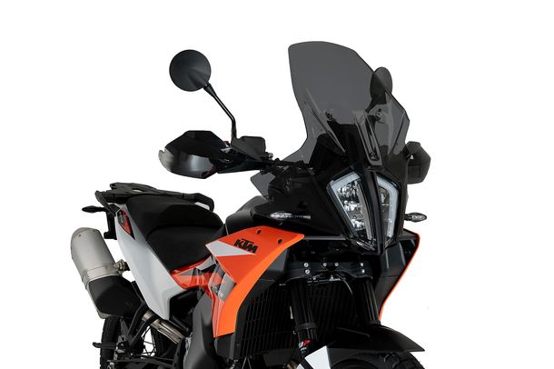 Windschild Puig Touringscheibe 650 x 455 mm mit ABE für KTM 790 Adventure, 890 Adventure, 890 Adventure R Bj. 2023 - 2026