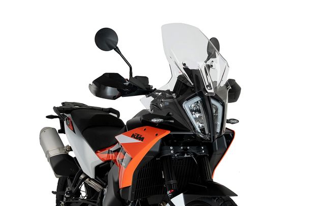 Windschild Puig Touringscheibe 650 x 455 mm mit ABE für KTM 790 Adventure, 890 Adventure, 890 Adventure R Bj. 2023 - 2026