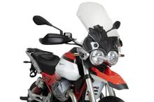 Puig Touring windshield 570 x 450 mm with general operating permit for Moto Guzzi V85 Strada, V85TT Travel, V85TT 850 model year 2024 - 2026