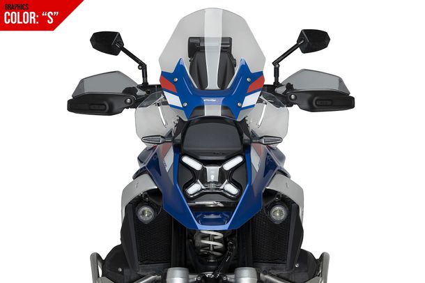 Windschild Puig Touringscheibe 418 x 350 mm mit ABE für BMW R1300GS Trophy, R1300GS Triple Black, R1300GS Bj. 2023 - 2026